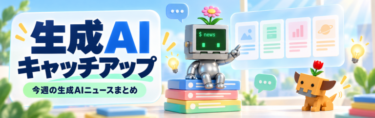 生成AIキャッチアップ 今週の生成AIニュースまとめ